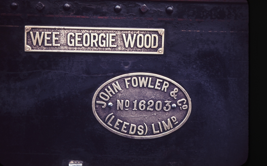 103050: Plates on Wee Georgie Wood