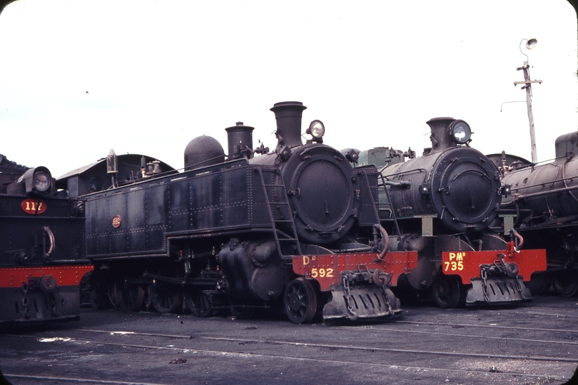 109339: Bunbury Locomotive Depot G 117 Dd 592 Pmr 735