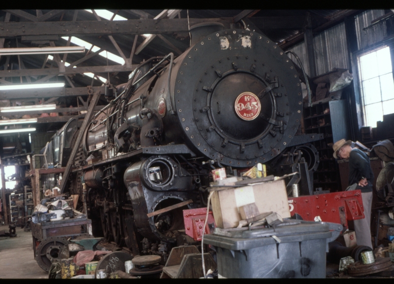 125525: Paekakariki Steam Incorporated Depot Ka 945 under restoration