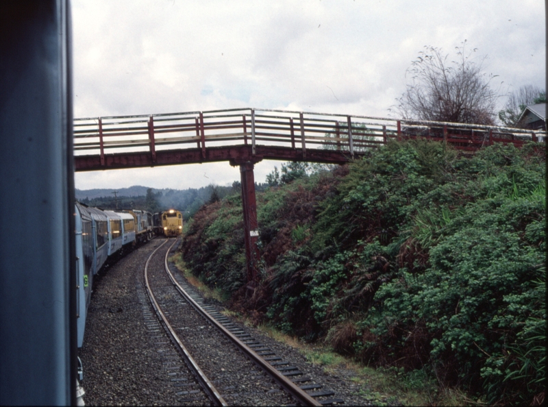 125862: Moana 0801 Westbound 'Tranz Alpine' and Eastbound Coal Train