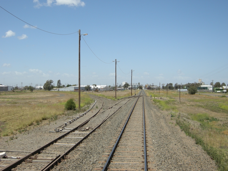 135685: Moree Looking towards Sydney Up end points and commencement of Inverell line left