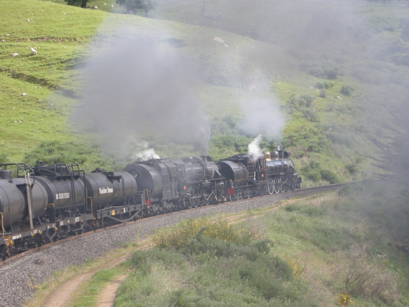 136025: km 339.5 South Island Main Trunk Railway Up Main Line Steam Trust Special Ab 663 Jb 1236