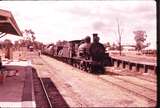 100364: Gwabegar Up Goods 3231 Taken from Station platform Diesel Train at end of track in background