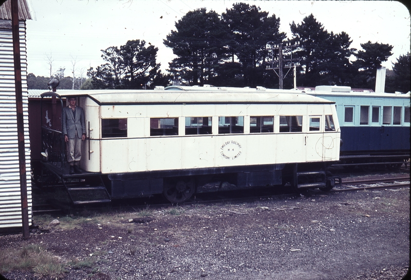 102477: Guildford Railmotor M 4 Andrew Vigus standing on rear platform