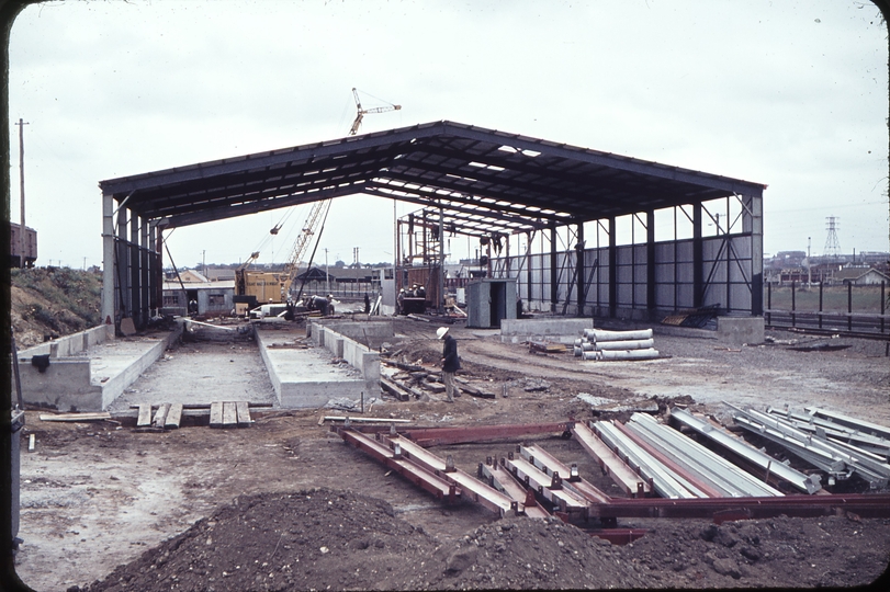 102808: South Dynon Junction Bogie Exchanging Shed under construction
