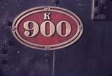 103935: Frankton Locomotive Depot Cabside Number Plate K 900