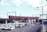 104824: Flinders Street Viaduct at Spencer Street 4-car Tait Suburban Train 341 M nearest