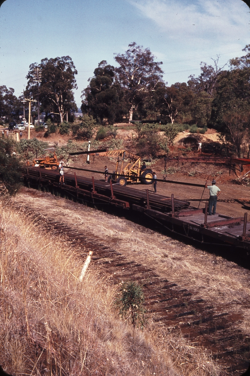 108747: Swan View down side Work Train loading rails