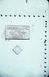 108903: Kalgoorlie Makers Plate on Mallet No 3 at Great Boulder Mine