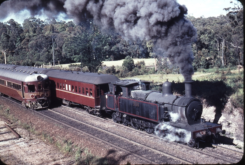 109078: Fassifern Up Suburban 2-car Diesel Train and Down Suburban 3138
