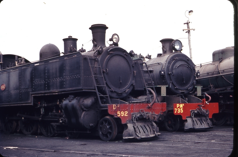 109337: Bunbury Locomotive Depot Dd 592 Pmr 735