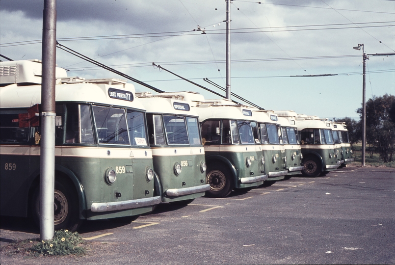 109497: Hay Street East Trolley Bus Depot Sunbeam Trolleybuses 859