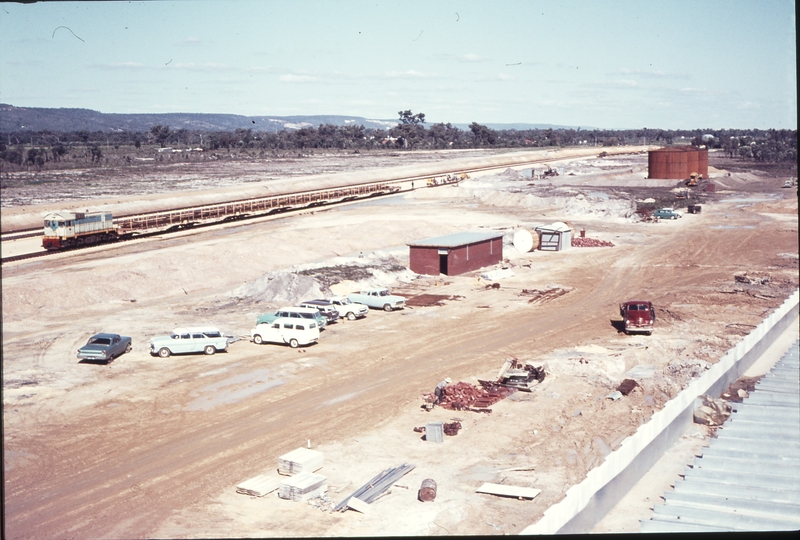 109503: Forrestfield Yard Tracklaying in progress viewed from roof of Locomotive Depot