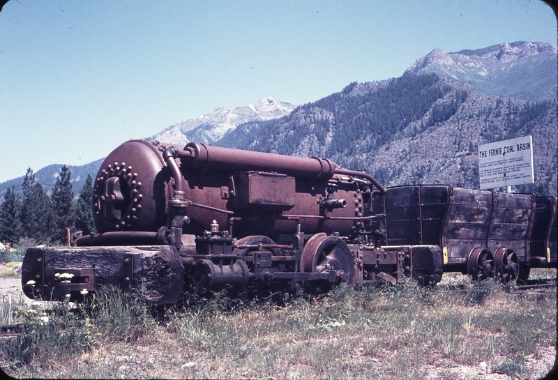110475: Elko Michel Mines BC 3 6 gauge Compressed Air Mine Locomotive