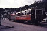 111236: Manx Electric Railway Derby Castle IOM Northbound Motor 22 Trailer 42 and Goods Van