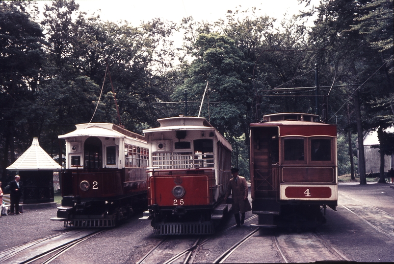 111278: Laxey IOM Manx Electric Railway Up No 2 Down No 25 and Snaefell Mountain Railway No 4