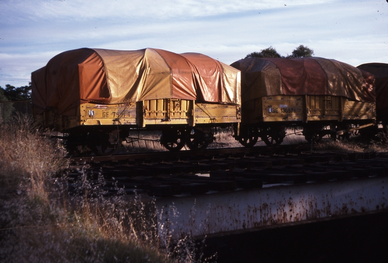 115135: Northam 1 Wagons standing at eastern Limit of Remaining Track