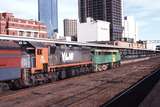 116335: Spencer Street Up Empty Cars for 8141 Down Overland Express 963 X 50