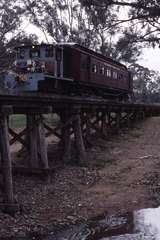 117646: Muckleford Creek Bridge Down Special Passenger Malcom Moore Locomotive ex APM Broadford