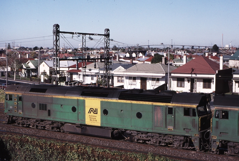 119353: West Footscray Junction Down Light Engines for 9169 Adelaide Freight BL 35 BL 31