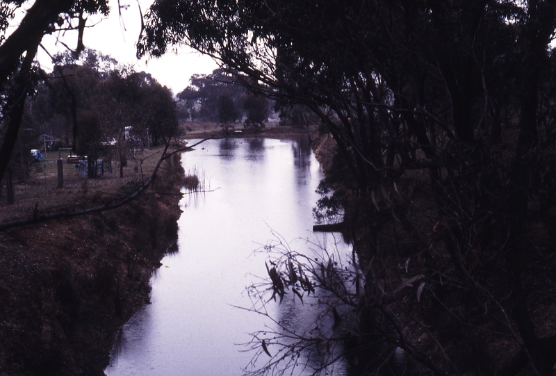119404: Emberton Looking South from overbridge at North end Site flooded by dam