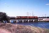 121456: Bunbury Inner Harbour Preston River Bridge DB 1583 DB 1587 shunting Alumina Train