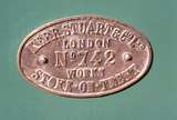 123589: Redcliffs Karadoc Maker's Plate on Kerr Stuart 742-1901