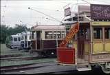 124509: Ballarat Tramway Museum Bus W4 671 W3 661 Horse Car No 1
