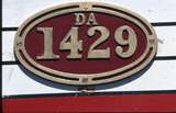 125587: Woodville cabside number plate on Da 1429