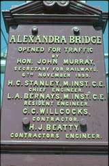 126601: Commemorative Plaque at Cairns end of Alexandra Bridge Rockhampton