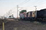 126635: Level Crossing 12.2 km Central Line Down Coal Train 3524 3419 leading