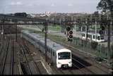 128672: Vodafone Footbridge 735 M leading Up Test Train 3-car Siemens