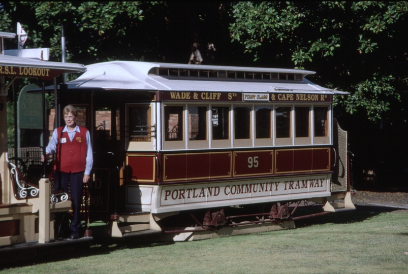 129457: Portland Cable Tramway Botanic Gardens to RSL Lookout (Dummy No 1), Trailer No 95