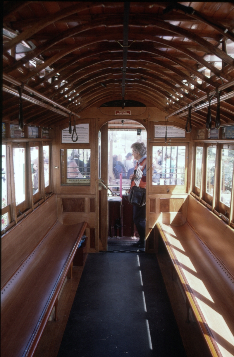 129485: Portland Cable Tramway Museum Interior Trailer No 95