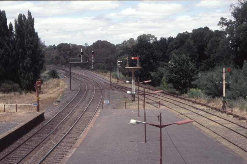 130168: Castlemaine looking towards Melbourne viewed from 'A' Signal Box