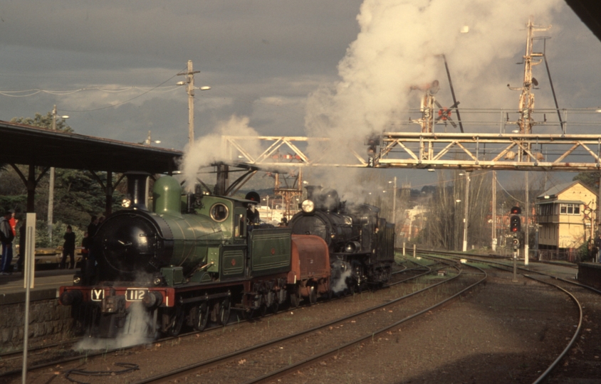 130533: Ballarat Light engines detached from 8196 Up Steamrail Speial D3 639 Y 112