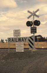 130762: Occupation Crossing km 76 Ballarat Line Lights bells and signage