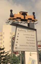 131368: Wellington Sign outside station