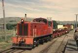 131564: Weka Pass Railway Glenmark Shunter placing brake van Dsa 276