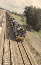 132528: Sandgate Coal Train to Kooragang Island 8215 leading