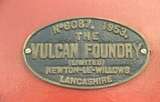 132679: Maldon Vulcan Foundry Maker's Plate 6087-1953 on J 541