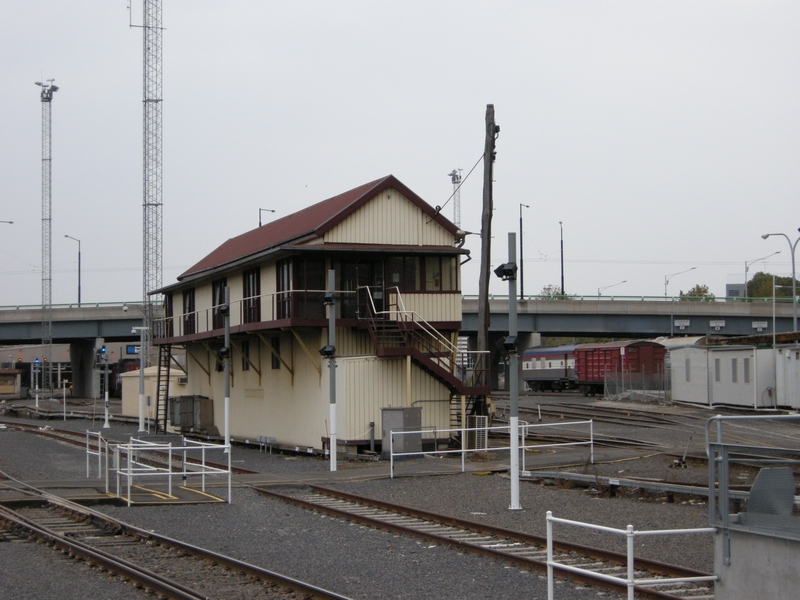 135002: Southern Cross Abandoned No 1 Signal Box viewed from No 2 Platform