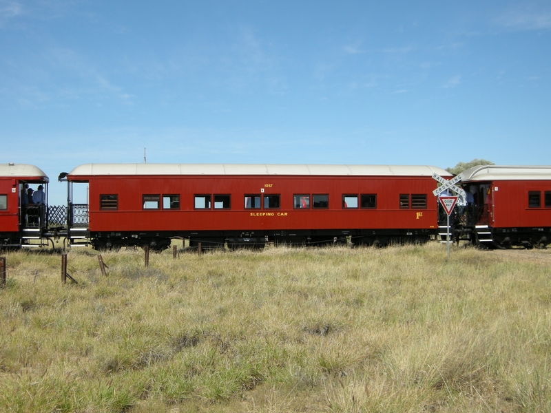 135158: Saltern Sleeping Car 1057 in consist Down Queensland 150th Anniversary Special