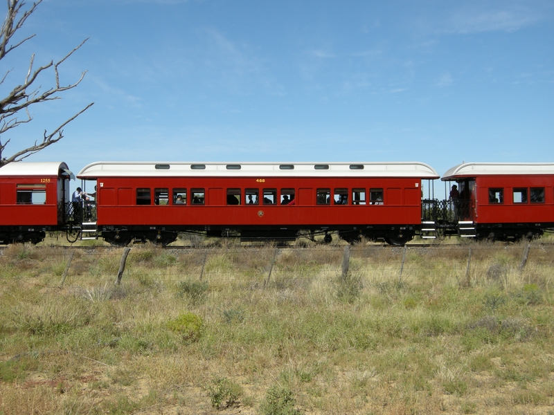 135164: Saltern Car 488 in consist Down Queensland 150th Anniversary Special