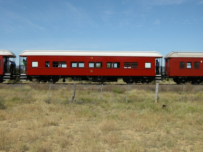 135166: Saltern Car 775 in consist Down Queensland 150th Anniversary Special