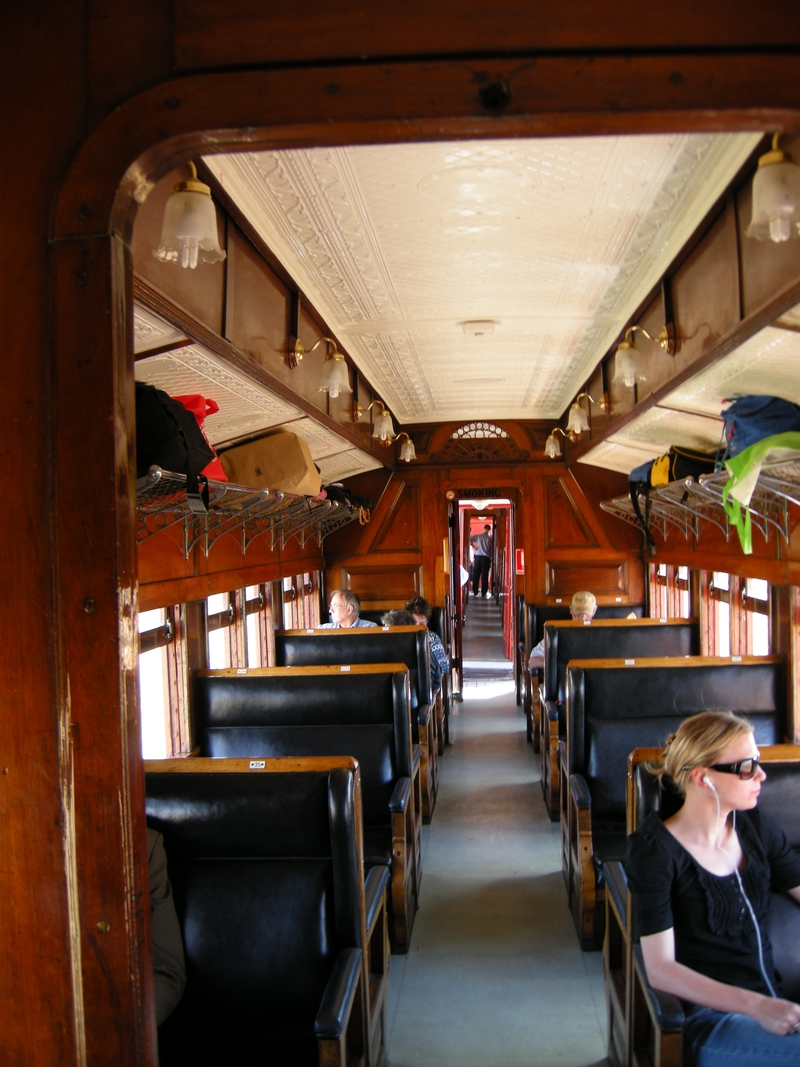 135206: Winton Line Interior Carriage BL 589 in consist Up Queensland 150th Anniversary Special