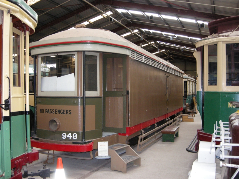 135338: Sydney Tram Museum Loftus Prison Car 948 viewed from cell side