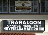 135525: Traralgon Gippsland Model Engineering Society Signs on Relocated Traralgon Signal Box