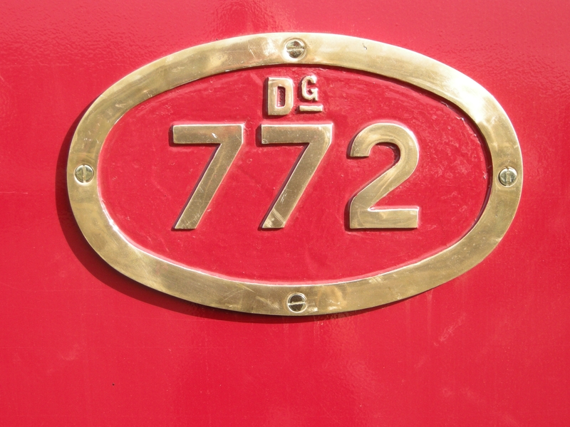 135814: Dunedin Number Plate on Dg 772