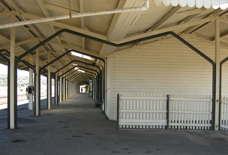 136043: Oamaru Old rails used for roof support